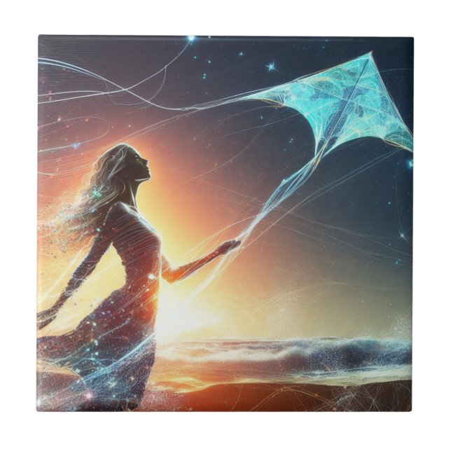 Azulejo De Cerâmica Panfleto de pipa mística (Frente)