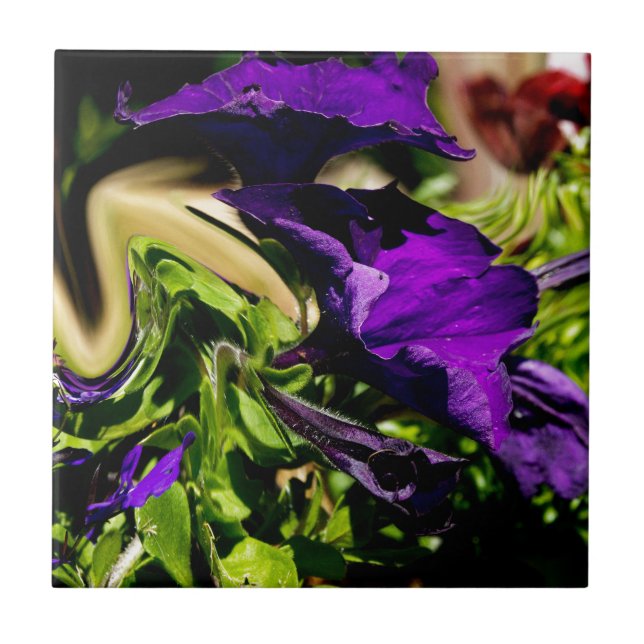 Azulejo De Cerâmica Pânico Roxo (Frente)