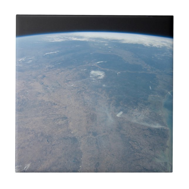 Azulejo De Cerâmica Panorâmica Texas E Golfo Do México (Frente)