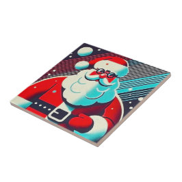 Azulejo De Cerâmica Papai Noel