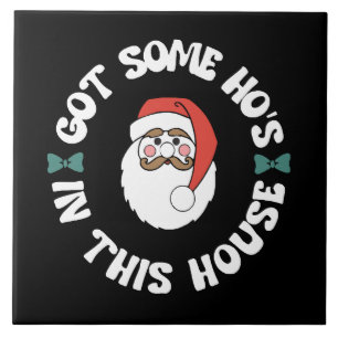 Azulejo De Cerâmica Papai Noel Kawaii