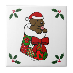 Azulejo De Cerâmica Papai noel que armazena desenhos animados do