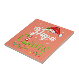 Azulejo De Cerâmica Papais noeis Engraçados Papá Claus Matando Família