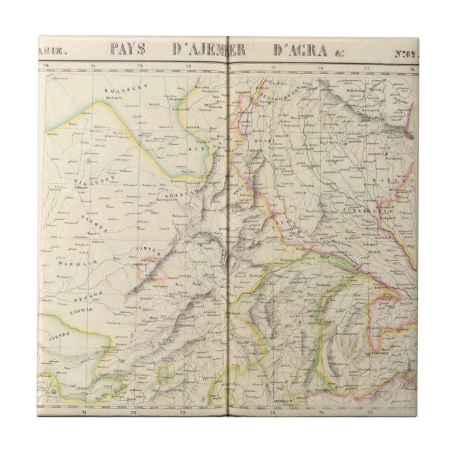 Azulejo De Cerâmica Paquistão, India 82 (Frente)