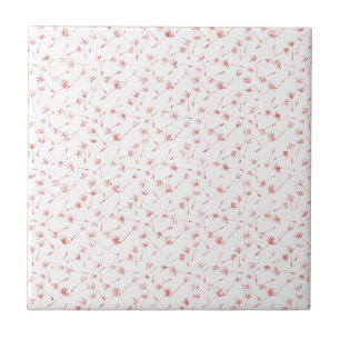 Azulejo De Cerâmica Paquistosa Cor-de-rosa Esbranquiçada Brilhante