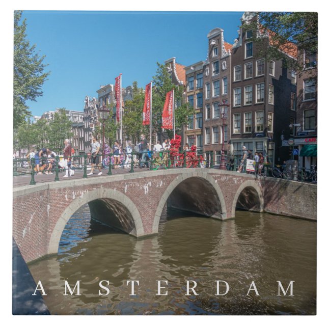 Azulejo de cerâmica para a ponte de Amsterdã (Frente)
