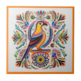 Azulejo de cerâmica para aves mexicanas