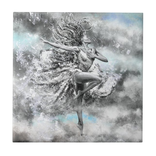 Azulejo de cerâmica para dançantes (Frente)