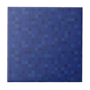 Azulejo de cerâmica para design de mosaicos azuis