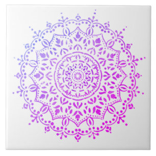 Azulejo de cerâmica para design floral colorida