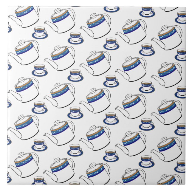 azulejo de cerâmica para o chá (Frente)