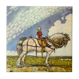 Azulejo De Cerâmica “Para o vasto mundo” por John Bauer
