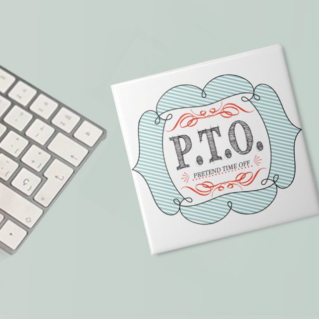 Azulejo De Cerâmica Parabéns Engraçados Promovidos para Fingir o Tempo (Criador carregado)