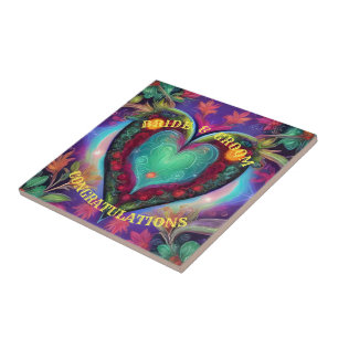 AZULEJO DE CERÂMICA PARABÉNS GRADE E CRESCIMENTO