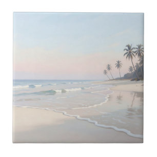 Azulejo De Cerâmica Paraíso de Praia Tropical Serena