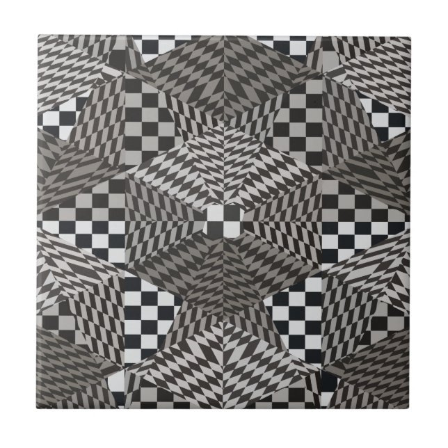 Azulejo De Cerâmica Paraíso Fractal (Frente)