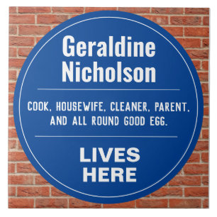 Azulejo De Cerâmica Parede Comemorativa Engraçada