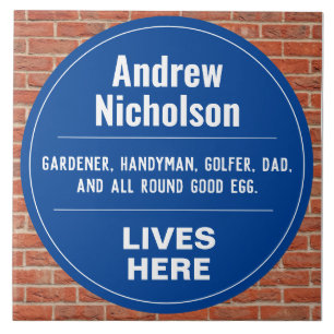 Azulejo De Cerâmica Parede de estilos comemorativos divertidos