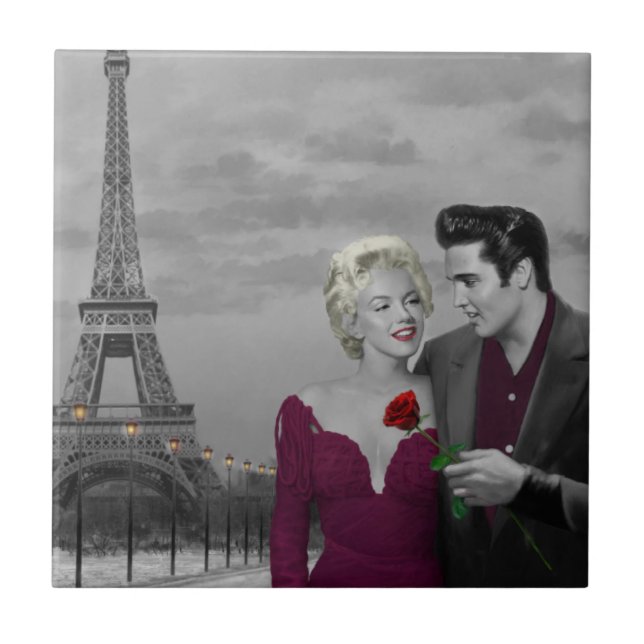 Azulejo De Cerâmica Paris B&W (Frente)