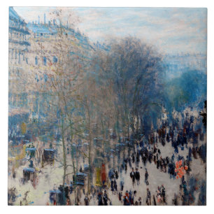 Azulejo De Cerâmica Paris Boulevard, Claude Monet