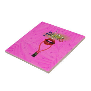 Azulejo de cerâmica Paris França Lipstick