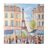 Paris França Torre Eiffel | Aquarela Francesa