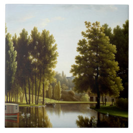 Azulejo De Cerâmica Parque de Mortefontaine (por Bidaud)