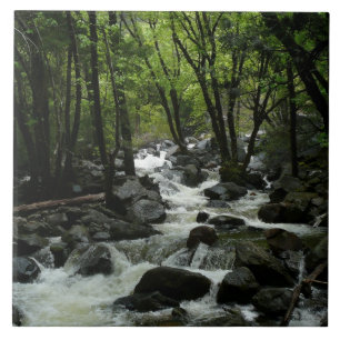 Azulejo De Cerâmica Parque Nacional de Bridalveil Creek em Yosemite