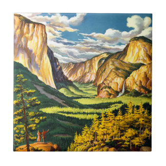 Azulejo De Cerâmica Parque Nacional de Yosemite Califórnia Arte de Via