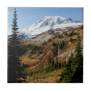 Azulejo De Cerâmica Parque Nacional do Monte Rainier, outono