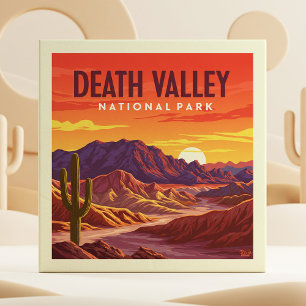 Azulejo De Cerâmica Parque Nacional do Vale da Morte Vintage