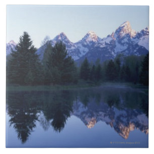 Azulejo De Cerâmica Parque nacional grande de Teton, escala de Teton,