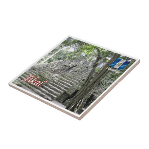 Azulejo De Cerâmica Parque Nacional TIKAL zGT012, Guatemala,