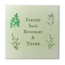 Parsley Sage Rosemary Thyme Herbal Cerâmica