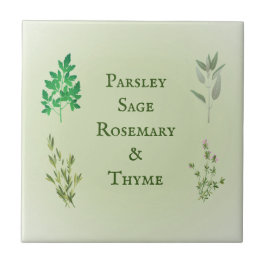 Azulejo De Cerâmica Parsley Sage Rosemary Thyme Herbal Cerâmica