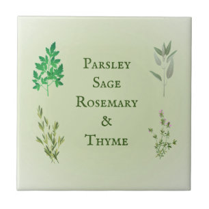 Azulejo De Cerâmica Parsley Sage Rosemary Thyme Herbal Cerâmica