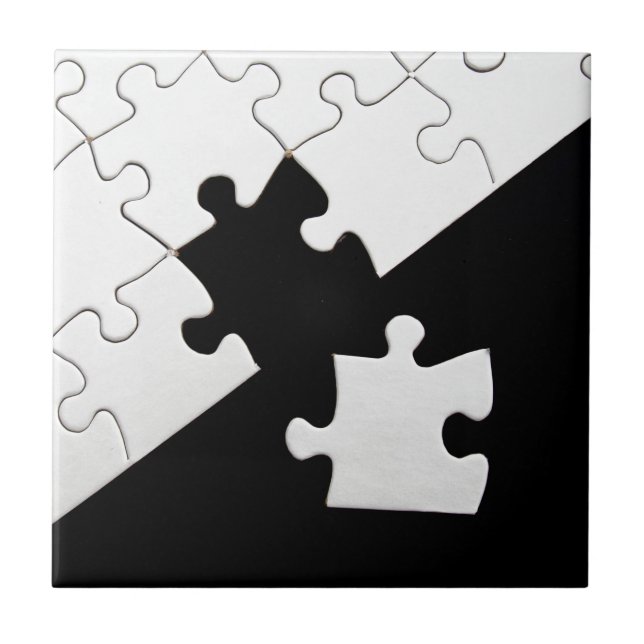 Azulejo De Cerâmica Parte do quebra-cabeça (Frente)