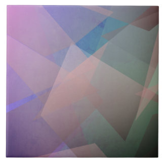 Azulejo De Cerâmica Partículas voadoras de abstrato | Formas geométric