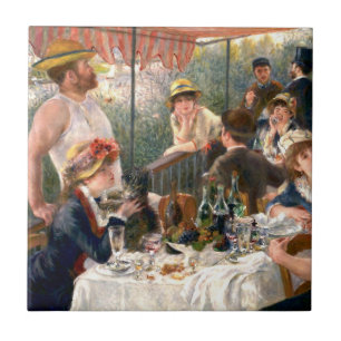 Azulejo De Cerâmica Partido do Barco Renoir French Luncheon