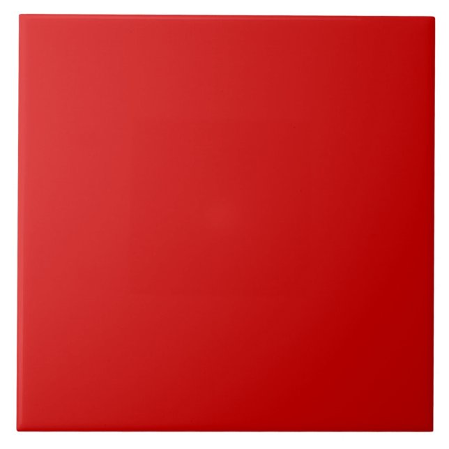 Azulejo De Cerâmica Partido vermelho sólido (Frente)