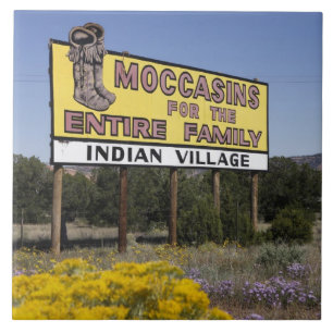 Azulejo De Cerâmica Partilha continental, New mexico, rota 66