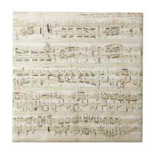 Azulejo De Cerâmica Partitura de Chopin