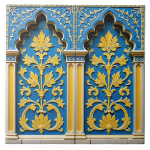 Azulejo De Cerâmica Passagem Dourada para o Reino Invisível