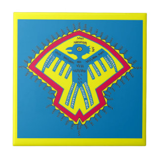 Azulejo De Cerâmica Pássaro nativo americano