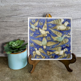 Azulejo De Cerâmica Pássaros Azuis Antigos Gaivota Pelicano