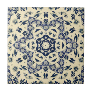 Azulejo De Cerâmica Pássaros Chineses ~ Abelhas ~ Flores ~ Delft ~ * ~