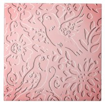 Pássaros cor-de-rosa Floresta em relevo Natureza F