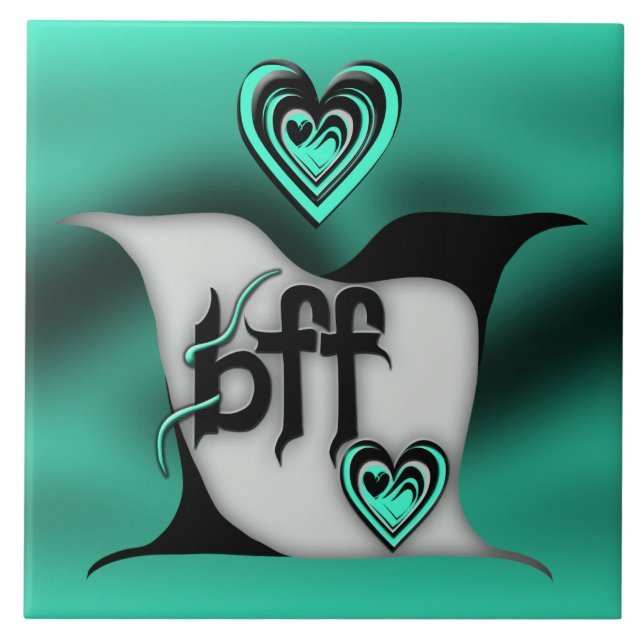 Azulejo De Cerâmica pássaros-do-bff (Frente)