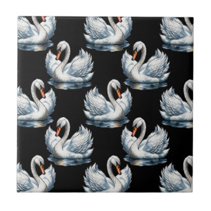 Azulejo De Cerâmica Pássaros do Cisne - Design