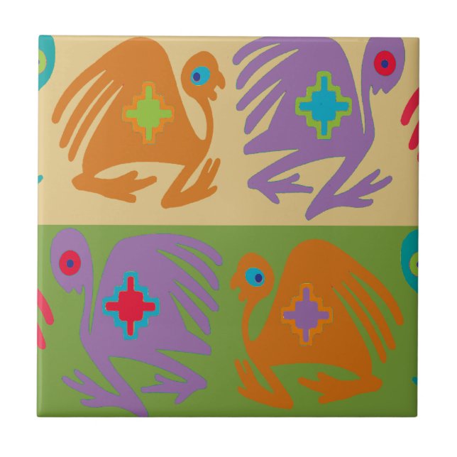 Azulejo De Cerâmica Pássaros Peruanos (Frente)